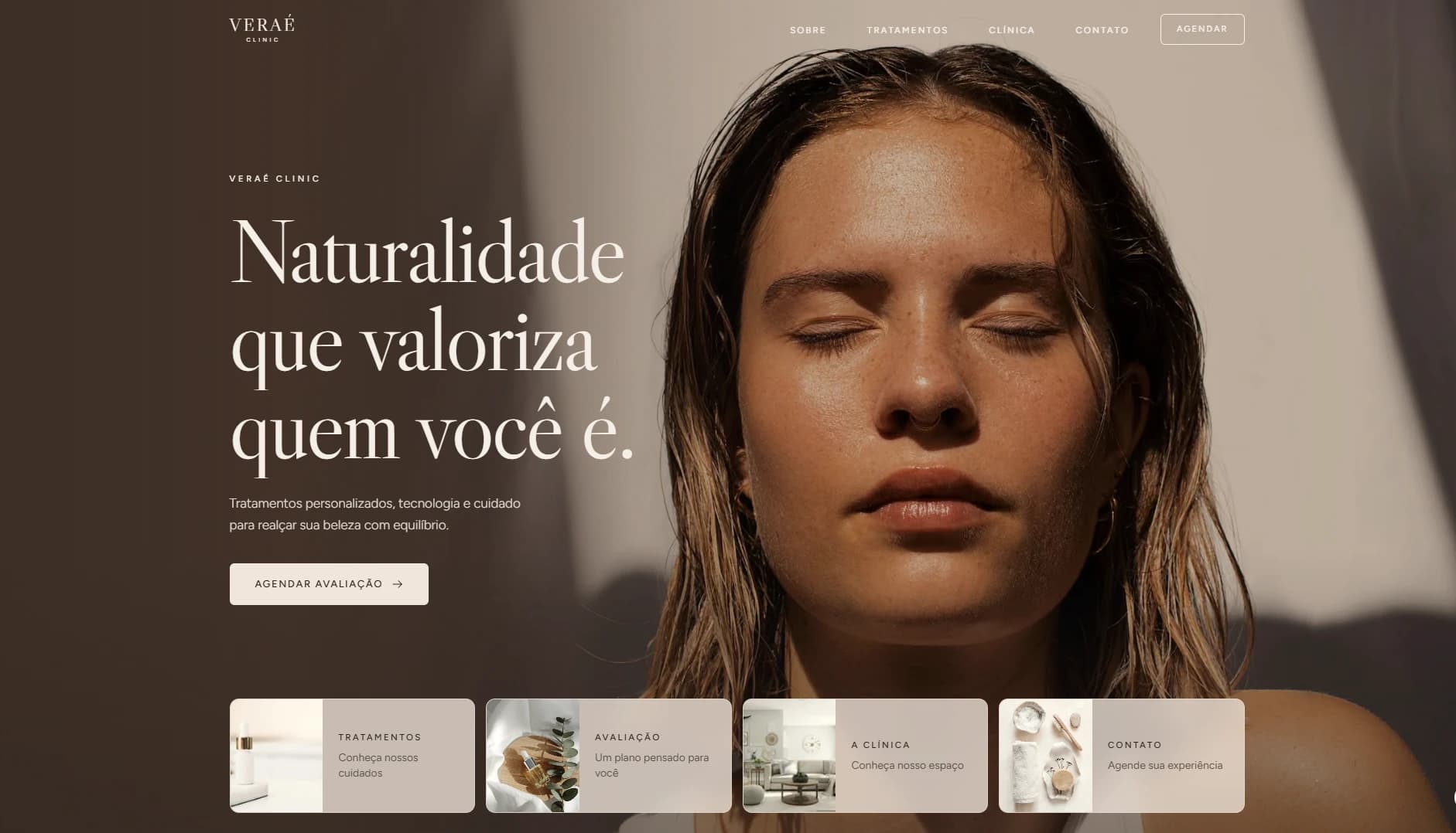 Prévia do site VERAÉ Clinic